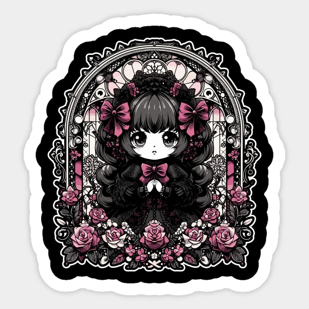 Dark Gothic Lolita Sticker by DesignDinamique